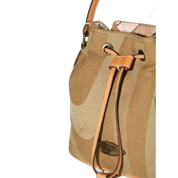 EMILIO PUCCI Canvas Bucket Bag with Signature Print Women SABBIA Handbags - Picture 4 of 5